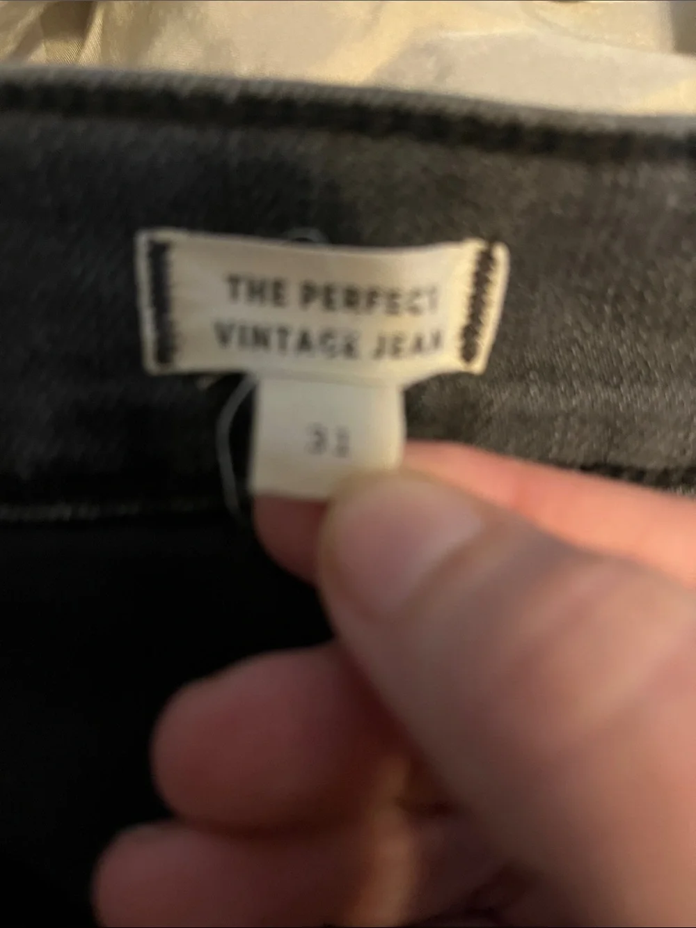 Madewell Black Denim The Perfect Vintage Jeans